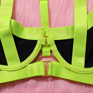 Ensemble de lingerie sexy pour femmes, vente en gros, nouvelle couleur, sous-vêtements transparents avec décorations en dentelle à paillettes, design populaire pour filles - Product Image 4