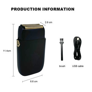 Afeitadoras eléctricas de 3 velocidades con cabezal de afeitado, recortadora de barba de peluquero con triple lámina, regalos para hombres - Product Image 5