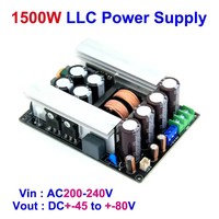 Module d'alimentation à commutation 5 voies 1500W LLC, carte d'alimentation à montage sur carte, convertisseur AC/DC pour amplificateur audio numérique LLC-1500W