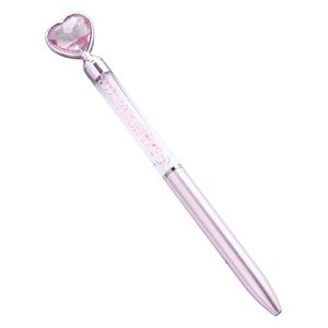 Stylo en plastique créatif et romantique, design Cœur de Balle de Sport et Diamant, le meilleur cadeau pour la Saint-Valentin - Product Image 1