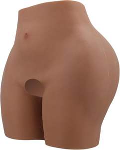 Pantalones Moldeadores de Cuerpo con Relleno de Glúteos Falsos de Silicona para Mujer, Pantalones Sexys con Entrepierna Abierta - Product Image 4