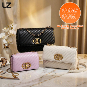 Borse a Mano LZ per Donne, Borse a Spalla in Pelle di Agnello Personalizzate con Tracolla Regolabile a Catena, Borse Trapuntate da Donna - Product Image 1