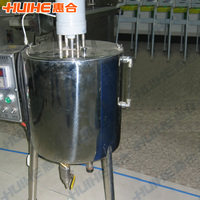 Cuve de mélange, de fermentation et de refroidissement du lait en acier inoxydable électrique industrielle avec agitateur