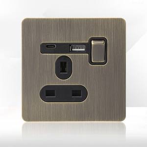 Interrupteurs variateurs uniques, vitesse du ventilateur, panneau en acier inoxydable, interrupteur mural, prises électriques domestiques, Smart Life 10A, durable - Product Image 6