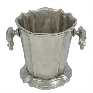 Artisanat en métal seau à glace polyvalent utile hôtel maison restaurants décoratif boisson baignoire Champagne vin refroidisseur personnaliser Logo - Product Image 1