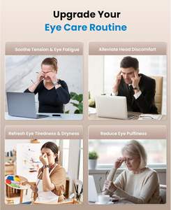 Masseur oculaire électrique avec musique et chauffage au graphène, batterie 1200 mAh, prise USB de type C pour une expérience de relaxation visible - Product Image 4