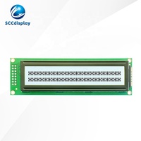 SCCdisplay Layar LCD Karakter Rusia COB 2402 JXD2402A FSTN Putih Positif ST7066/AIP31066 Modul LED Matriks Titik 24*2