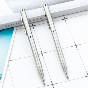 1.0Mm Custom Metal Logo Business Hotel Corporate Advertising Gift Rotating Stainless Steel Color Ballpoint <b>Pen</b> - Product Image 2