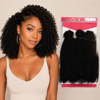 Cheveux Afro Kinky en vrac de 20 pouces, Cheveux courts pour tresses au crochet, Cheveux en vrac pour dreadlocks, Cheveux de réparation pour locs, Cheveux synthétiques pour tresses torsadées