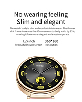 Reloj Inteligente para Mujer, Monitoreo de Salud, Seguimiento Deportivo, Monitor de Sueño, Funciones de Llamadas BT, Reloj Inteligente de Moda Z01