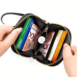 Cute Cat Short Wallet for Women, Fashion PU Leather Coin <b>Purse</b> with Zipper, Small <b>Bifold</b> Card Holder for Gifts - Product Image 3