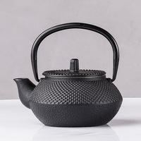 Théière en fonte de style japonais moderne de 300 ml, mini service à thé Kung Fu, écologique, pour usage domestique, ornement en métal coloré