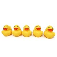 Mini canards en PVC 5 pièces multicolores, jouets de bain pour bébé, jouets aquatiques d'été, jouets sonores flottants, divertissement de bain, fonction de pulvérisation par pression, MY TOYS, unisexe