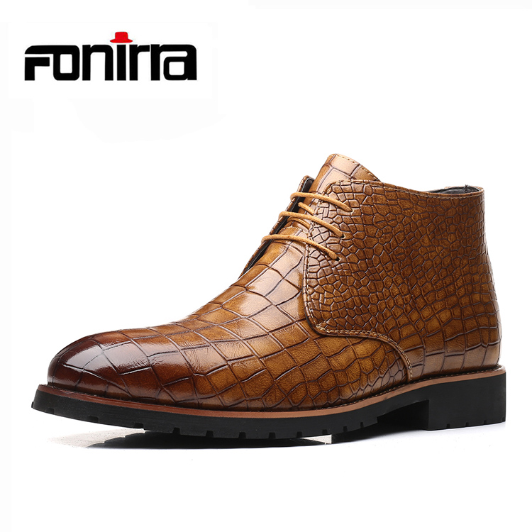 Модные повседневные ботинки на шнуровке с острым носком, мужские кожаные ботинки челси для мужчин