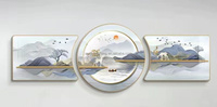 Nouveau Style peintures décoratives paysage mur Art pour canapé fond applique murale luxe moderne peinture décoration murale