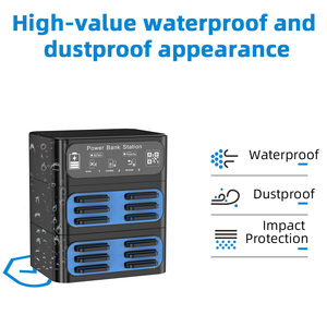 Estaciones de Carga Compartida de Baterías Portátiles, Ofertas del Black Friday, 60W 5000 mAh, 12 Ranuras Apilables, para Restaurantes - Product Image 5