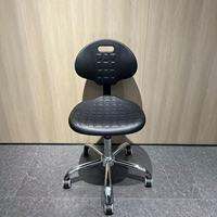 Chaises de travail inclinables en cuir polyuréthane PU de qualité supérieure avec roulettes, banc rotatif pour caissier, employé, banquier, médecin, réception