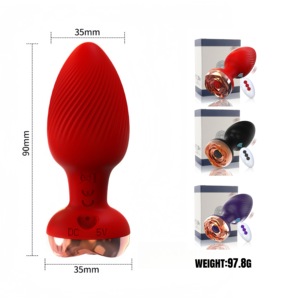 10振動アナルプラグ男性用リモコンアナルバット振動セックスおもちゃゲイ男性オナニー - Product Image 5