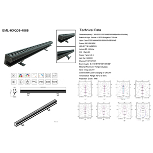 Éclairage Architectural d'extérieur étanche Ip66 Dc24V Dmx512 Led applique murale pour la construction - Product Image 6