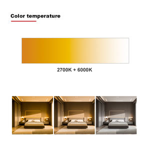 LED SCOB flexible DC24V sans points, 10 mm, 320 LED/m, CCT double blanc 2700K-6500K, extrudé durable, non étanche IP20 - Product Image 5