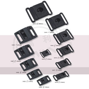 Pack Plastic Tri-Glide Slide Buckles Adjustable Webbing Slides for <b>Backpack</b> Bag Dog Collars Strap Belt - Product Image 1