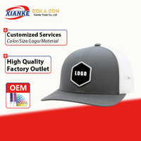 Casquette de baseball en acrylique OEM XNKY 2026, 6 panneaux brodés, unisexe, haute qualité, style snapback et trucker, personnalisable, motif Oxford à pois et losanges