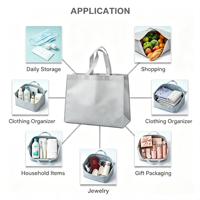 Sac fourre-tout en PP non tissé, écologique, réutilisable, jaune, pour épices et assaisonnements de cuisine, emballage alimentaire, résistant, avec logo personnalisé imprimé