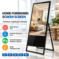 Affichage numérique portable tactile capacitif Windows de 65 pouces pour la promotion de marque et l'affichage dans les centres commerciaux et les magasins de détail