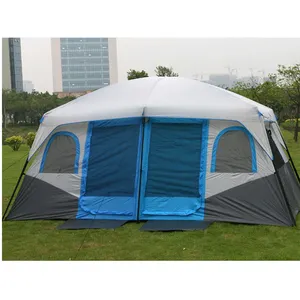 Outdoor Grande Tenda Impermeabile 2 Camere 4-6 Persona 6-12 Persona Tenda Da Campeggio Famiglia