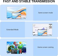Biaze Adaptor HDMI ke VGA Bahan ABS Baru untuk Audio 3.5mm & Daya USB 1080P Laptop TV Box PS4 Monitor & Proyektor