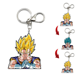 Сделанный на заказ 3D брелок с драконом жемчугом прозрачный двухсторонний брелок для ключей с демоном из акриловой анимации Подвеска подарок - Product Image 2