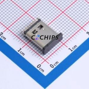 TYPE-C 6PLCH10.5 073 USB Connector Through hole Component (THT) Connector Type-C USB 3.1 Female Through Hole - Product Image 1