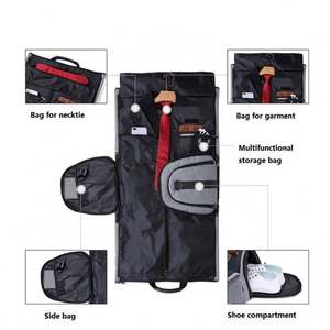 New Custom Logo <b>Dust</b> Protector Zipper Eco Friendly Reusable Travel Non Woven Jacket <b>Coat</b> Dress Clothes Garment Suit Cover Bags - Product Image 4