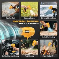Souffleur électrique sans fil portatif 20V à vitesse variable, 30000 tr/min, sans balais, en plastique, qualité industrielle et bricolage, pour souffler la poussière