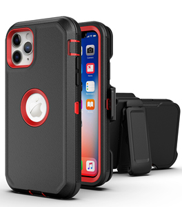Due In uno 360 ° protezione completa del corpo per <span class=keywords><strong>iPhone</strong></span> <span class=keywords><strong>11</strong></span> Pro ibrido Silicone morbido e duro PC <span class=keywords><strong>cover</strong></span> TPU materiale custodia del telefono Clip - Product Image 6