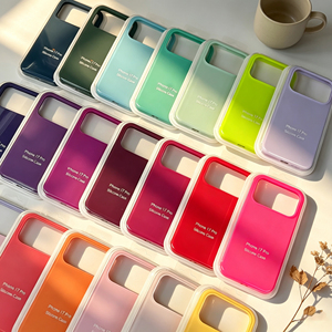 Coque de téléphone en silicone liquide couleur unie tendance pour <span class=keywords><strong>iPhone</strong></span> 17 <span class=keywords><strong>Pro</strong></span> <span class=keywords><strong>Max</strong></span>, résistante aux rayures et antidérapante - Product Image 3