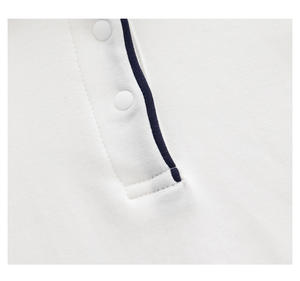 Pijama Enterizo de Algodón Blanco de Manga Larga con Solapa y Pantalón Triangular para Bebé - Colección Primavera - Product Image 4