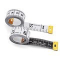 <b>White</b> Yin Yang Soft Leather Sewing Ruler 1500mm Metric Automatic Blade Return Plastic Measuring <b>Tape</b> For Crafting - Product Image 4