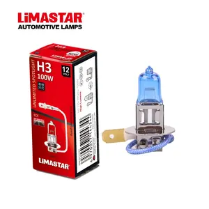 Limastar 卤素灯泡 H3 12 V 55 W PK22s 超级白色汽车配件灯
