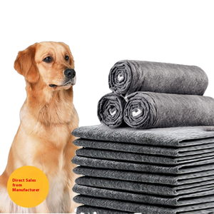 Tapis d'apprentissage de la propreté pour chiots, taille XL, personnalisés, écologiques, avec contrô<span class=keywords><strong>le</strong></span> des odeurs au charbon et super absorption d'urine pour animaux de compagnie - Product Image 1