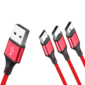Multi-charging Cable 6-in-1 Braided Charging Cable. Multi-<b>USB</b>, Fast Charge. IP/C/Micro Ports. Fits Phones, Tablets - Product Image 6