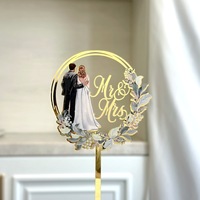 MrMrs Personalisierte Acryl-Cake-Topper Hochzeitsparty Kuchendekoration Zubehör für Tortendekoration