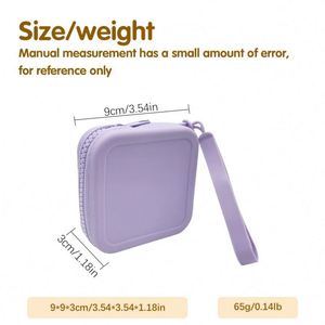 Fashionable Silicone Coin Purse With Zipper Closure <b>Wrist</b> <b>Strap</b> Mini Size Water Resistant & Washable Portable Promotional Gift - Product Image 3