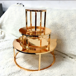 Ijzeren Dessert Tafel Cake Decoratie Display Rek Lade Trouwtafel Doos Op Maat Wit Staat Moderne Cake Tools Duurzaam - Product Image 1