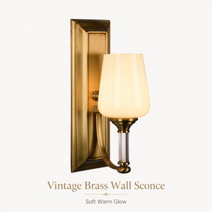 Vintage Brass <b>Wall</b> Sconce Cream Glass Shade E26 LED Dimmable Indoor <b>Wall</b> Lamp Hotel Bedroom OEM ODM <b>Lighting</b> Factory - Product Image 1