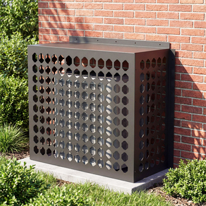 YOD HVAC entrepreneur nid d'abeille DXF PDF CNC découpé au laser 18K BTU téléchargement numérique extérieur métal AC climatisation raccord maison - Product Image 4
