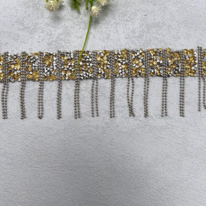 5cm elegante oro bordado Romy encaje diseños ecológicos a granel ropa manualidades decoración para prendas zapatos Floral - Product Image 3