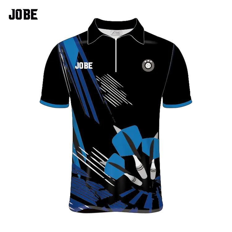 Kustom Logo Tim Olahraga Kemeja Jersey Sublimasi Pakaian Grosir Dart Kemeja Desain Anda Sendiri