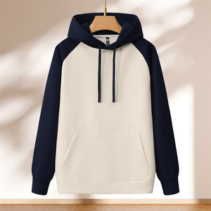 Sudadera Unisex Gruesa con Bloques de Color y Mangas Raglán, Ropa de Trabajo de Poliéster para Otoño - Product Image 3