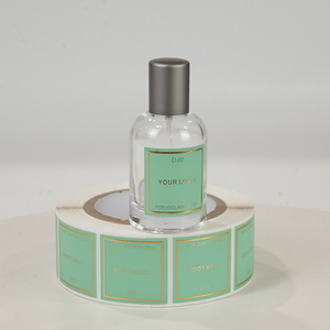 Custom Printed Transparent Gold Foil Sticker <b>Roll</b> Waterproof Vinyl Cosmetic Logo Clear <b>Perfume</b> Bottle Label Packaging Labels - Product Image 6